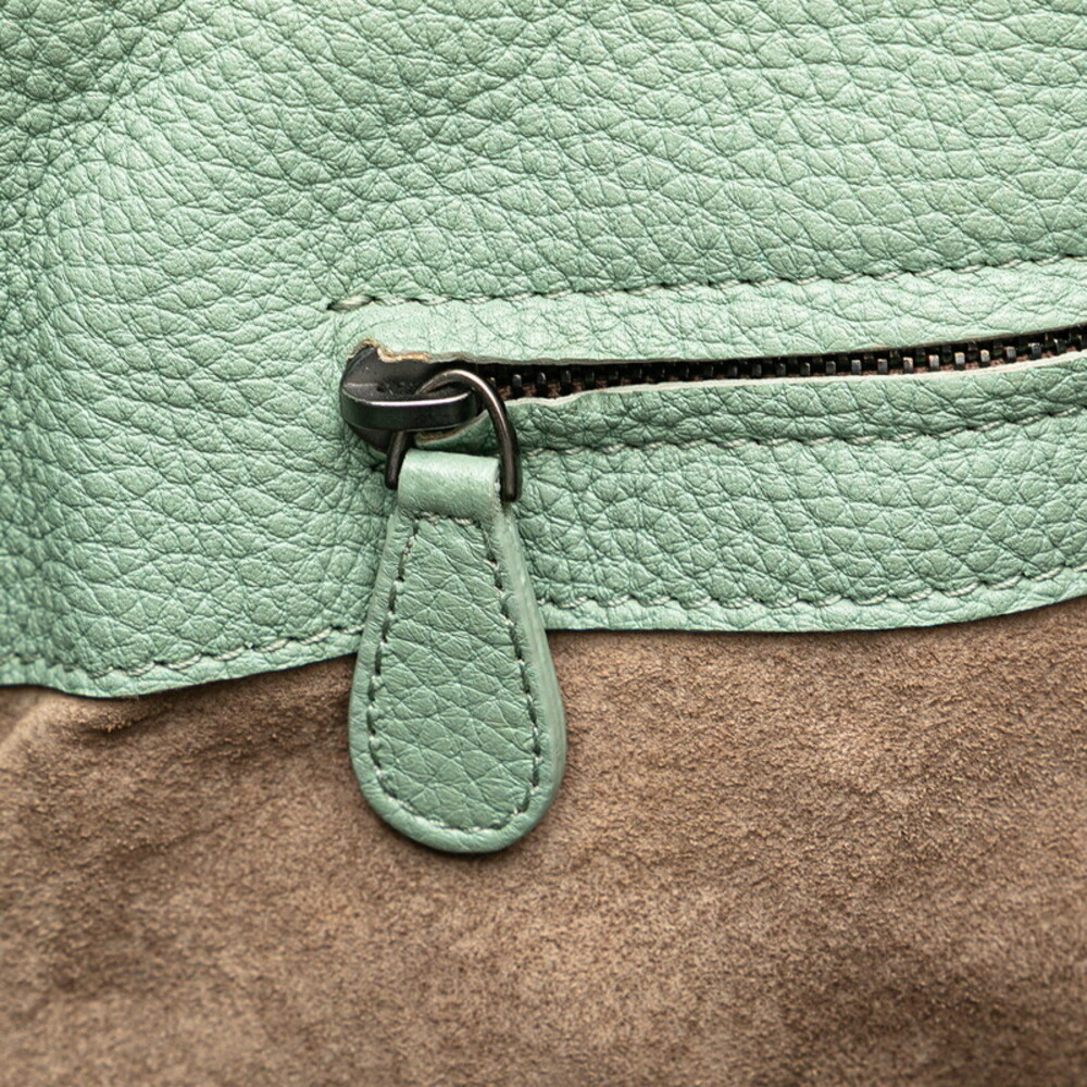 Bottega Veneta Intrecciato Roma handbag green leather - Picture 8 of 8